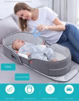 Cuna portátil transpirable para bebé, nido de Mosquitos de viaje, multifunción para recién nacidos, cuna portátil - details 4