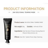 LAIKOU Gold Snail Collagen Peel Off Tearing Mask Limpieza profunda Elimina puntos negros Cuidado facial 50g - details 1