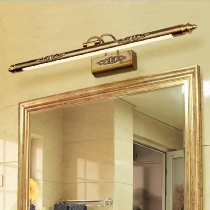 Lámpara de espejo cosmético Retro, luz LED europea de 500mm y 8W para maquillaje, tocador, baño, luces de pared, iluminación - 1