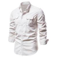 Camisa fina informal japonesa de algodón sic para hombre, nueva chaqueta de manga larga, otoño - details 8