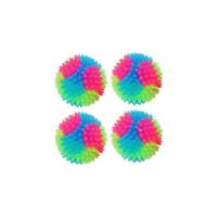 FineInno 4 PCS Bolas de Perro iluminadas con forma de bola elástica que brillan en la oscuridad, juguetes interactivos para mascotas para cachorros, gatos, perros (4 bolas grandes y lisas) - details 11