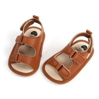Sandalias De Verano Para Bebé Meckior Zapatos Para Niños Y Niñas Cuero PU Suela De Goma Antideslizante Primera Zapatilla Unisex 0-18M - details 11