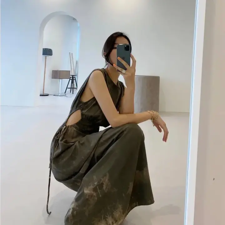 Vestidos Para Mujer Vestido De verano Vestidos largos Para Mujer Vestidos Vintage De Mujer Elegantes Vestido femenino Traf tienda oficial - 1