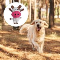 Juguete Dental de peluche para masticar para perros, varios estilos, vaca, conejo, lechón, masticadores agresivos, gran raza - details 7