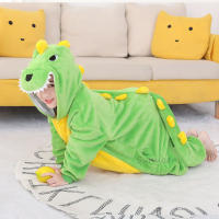 Ropa de dormir de invierno para niños y niñas, disfraz de panda, dinosaurio, unicornio, kigurumi, manta para dormir - details 2