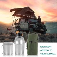Juego de Ollas de Cocina Militar BOPORO de Aleación de Aluminio con Peso de Funda de Hierro Fundido para Camping al Aire Libre Universal - details 5