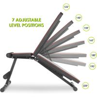 Banco de pesas multiusos ajustable para el hogar y el gimnasio, entrenamiento de fuerza corporal completa, ejercicios físicos y entrenamiento con pesas - details 3