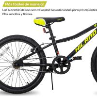 Bicicletas Infantiles para Niños y Niñas 20 Pulgadas 1 Velocidad, Bicicletas con Horquilla de Suspensión y Freno en V, Rosa/Negro/Verde Menta/Azul - details 29