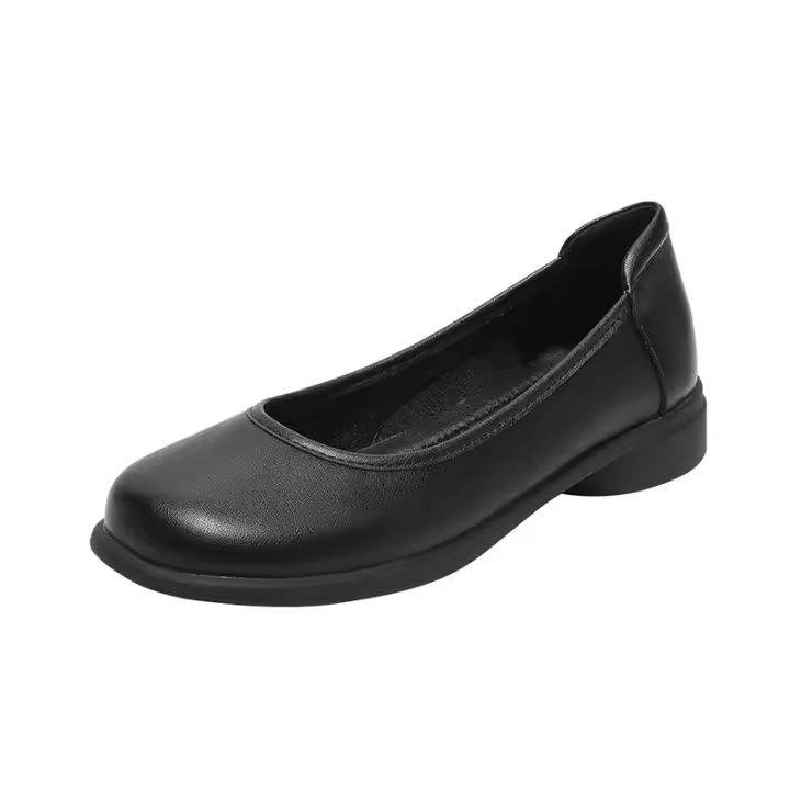 Zapatos de trabajo de mujer de primavera y verano con suela suave, solo zapatos de trabajo de asistente de vuelo, negros, de pie largo, no cansados, pies, carrera, entrevista, zapatos - 1