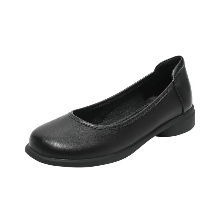 Zapatos de trabajo de mujer de primavera y verano con suela suave, solo zapatos de trabajo de asistente de vuelo, negros, de pie largo, no cansados, pies, carrera, entrevista, zapatos - 1