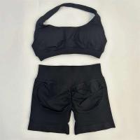 Sistema de 2 piezas de pantalones cortos de impacto, sistema de yoga sin costuras, sujetador deportivo camisola, ropa Fis, gimnasio Tre - details 6