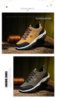 Zapatos de senderismo para hombre, zapatillas de deporte resistentes al deslizamiento, botas de montaña con cordones, talla grande 39-48 - details 3