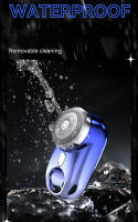 Mini Electric Shaver With Atmosphere Lamp LED Display For Men Portable Travel Painless Cordless Face Beard Knives Razor Trimmer - details 8