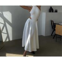 Falda holgada de satén elegante para mujer, faldas largas de cintura alta, ropa de calle, falda larga clásica, falda negra de moda para mujer 2025 - details 12