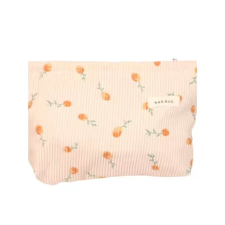 Bolsa de cosméticos de pana para mujer, bolsos de mano para mujer, monederos, artículos de tocador de maquillaje, organizador de almacenamiento, bolsas para niñas, bolsa de belleza para lavado, viaje - 1