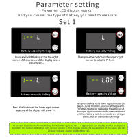 Indicador de capacidad de la batería, voltímetro de CC de doble línea de 8V-100V, medidor de voltaje LiFePO4 de plomo ácido y litio con alarma de temperatura - details 5