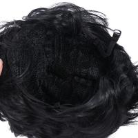 Accesorios para el cabello, peluca corta y rizada a la moda, pelucas onduladas masculinas naturales marrones, extensiones de cabello para hombres guapos, pelo sintético para uso diario - details 2