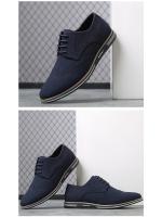 Zapatos casuales de hombre estilo brogue de moda, talla grande, bajos, esmerilados, de gamuza, estilo británico, 2025 - details 5