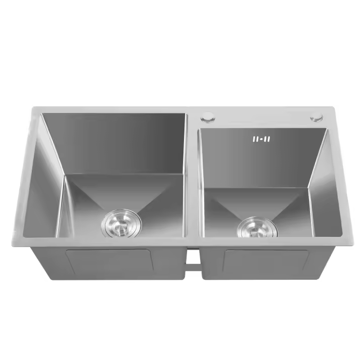 Fregadero de Acero Inoxidable de Gran Capacidad Estilo de Coche para Cocina con Cesta de Drenaje - 1