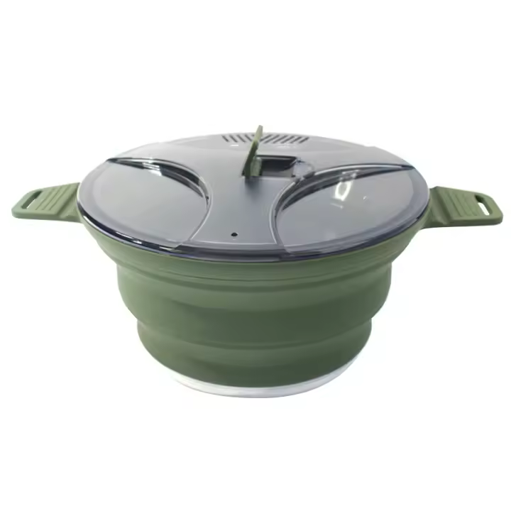 Tetera Plegable de Silicón para Acampar Utensilios de Cocina al Aire Libre 2.5l - 1
