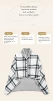 Manta de Chal a cuadros para interiores, mantas cálidas de invierno - details 1