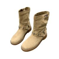 Botas martin planas informales para mujer, botas cortas a la moda - details 0