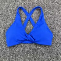 Ropa de yoga desnuda, sujetador de yoga para ejercicio de secado rápido ajustado para mujer, sujetador de fitness de belleza con espalda cruzada para correr al aire libre - details 34