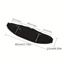 Sports Canvas Belt Bag, Reflective Running Waist Bag, Lightweight Invisible Phone Purse - details 1