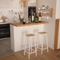 Taburetes de Bar Estilo Industrial para Restaurante, Bar y Sala de Fiestas 29.5 x 29.5 x 70CM - details 1
