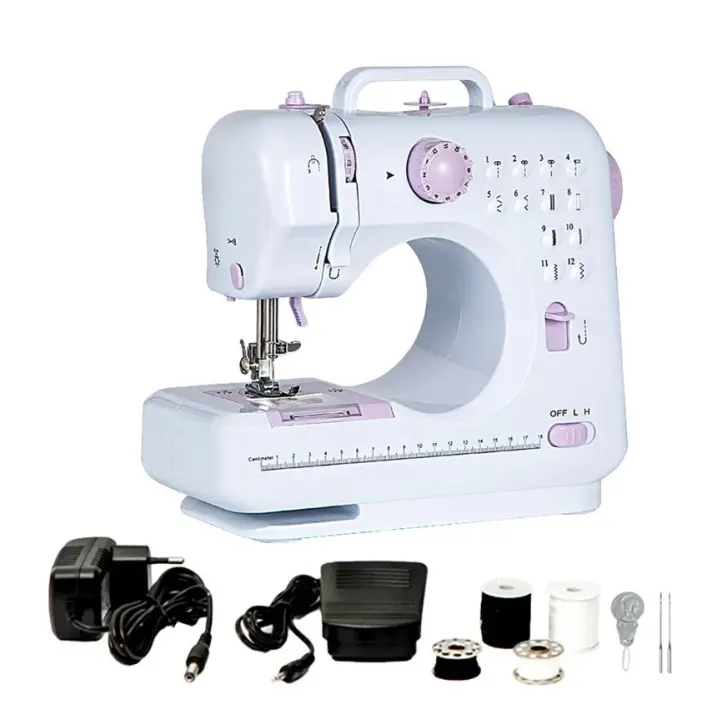Máquina de Coser Portátil 12 Puntadas Diferentes with Pedal y Lámpara Integrada - 1