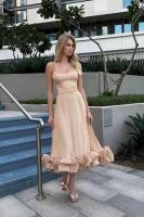 Elegante Vestido de Noche para Mujer Primavera 2025 Cinturón Delgado con Flor de Tres Dimensiones - details 4