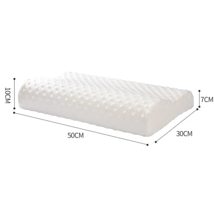 Almohadas de espuma viscoelástica de látex con funda de almohada ortopédica Natural, reemplazo para dormir, protección de cuello blanco, regalo de rebote lento - 1