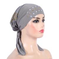 H089 turbante de moda hijab con lentejuelas doradas, pañuelo hijab musulmán, pañuelo islámico, sombrero amira, para colocar en la cabeza. - details 14