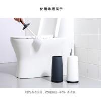 Un fondo de cepillo de inodoro con, a partir de la aprobación, cepillo de limpieza de baño doméstico, plástico sin callejones sin salida, cepillo de inodoro mango largo. - details 1