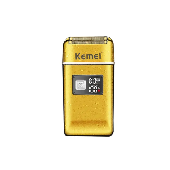 Kemei-Afeitadora eléctrica recargable para hombre máquina de afeitar lavable con acabado Ultra cerrado para cabeza calva KM-TX8 - 1