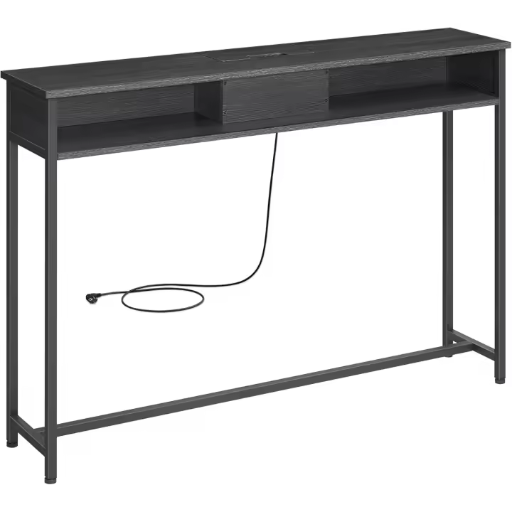 Mueble Bajo con Multienchufe Sofá de 2 Compartimentos Carga Oculta Ahorro de Espacio - 1
