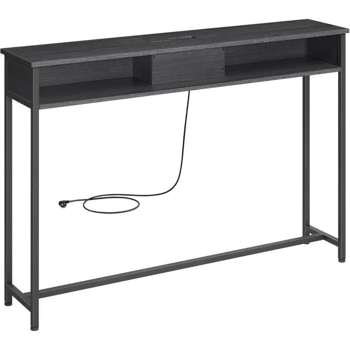 Mueble Bajo con Multienchufe Sofá de 2 Compartimentos Carga Oculta Ahorro de Espacio - 1