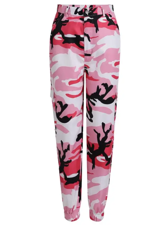 Pantalones sueltos de camuflaje de talla mediana para mujer, ropa interior cómoda - 1