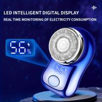 Afeitadora Eléctrica Mini Portátil para Barba Recargable por USB Uso en Hogar y Oficina - details 5