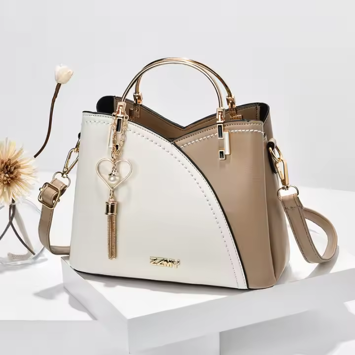 Bolso de nueva tendencia, versión coreana, color contrastante, gran capacidad, correa para el hombro a la moda, bolso de mujer - 1