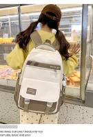 Mochila escolar de gran capacidad para niñas adolescentes, mochila grande de nailon resistente al agua para estudiantes de secundaria - details 4