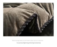 Funda nórdica suave y cálida de terciopelo de leche azul, manta de felpa de doble cara, ropa de cama de lujo, tamaño Queen, invierno, nuevo - details 6