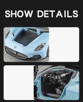 Gran 1/22 Maserati MC20 deporte aleación Diecast Metal escala colección vehículo modelo sonido juguete regalo para el coche para niños - details 7