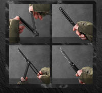 Cuchillo De Camping Al Aire Libre 1pc Cuchillo Mecánico Creativo EDC Cuchillo De Auto-Defensa Cazador Cuchillo De Acero Inoxidable - details 4