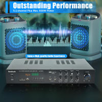 Amplificador de alta fidelidad para cine en casa, dispositivo Digital de 5 CANALES, FM, USB, estéreo, 600 W, con Control remoto, Hi-Fi, PA pequeña y Karaoke - details 1