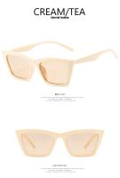 Gafas De Sol De ojo De gato Vintage para mujer, lentes De Sol cuadradas con montura pequeña, De diseñador De marca, Retro, a la moda - details 6