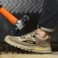 Zapatos de seguridad ANTIPERFORACIONES para hombre, zapatillas de trabajo transpirables con punta de acero, antideslizantes - details 2
