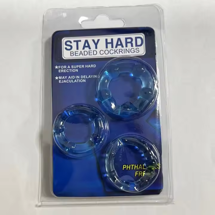 3 uds TPE suave elástico anillo para pene grande impermeable retrasado anillo para glande de larga duración anillo para pene - 1