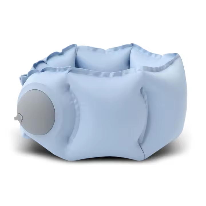 Almohada inflable en forma de U para soporte de cuello, protección del cuello, almohada de avión súper ligera, cómoda y portátil, almohada para vértebras cervicales, coche - 1