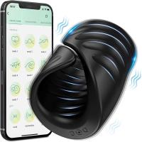 Leten HESEKS masturbador masculino vibrador de entrenamiento con Control de aplicación juguete sexual para hombres masajeador Sexual anillo glande entrenador 18 - details 8